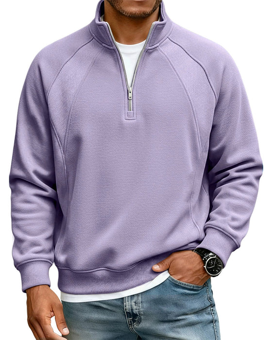 Sweatshirt Halv Zip Ståkrage