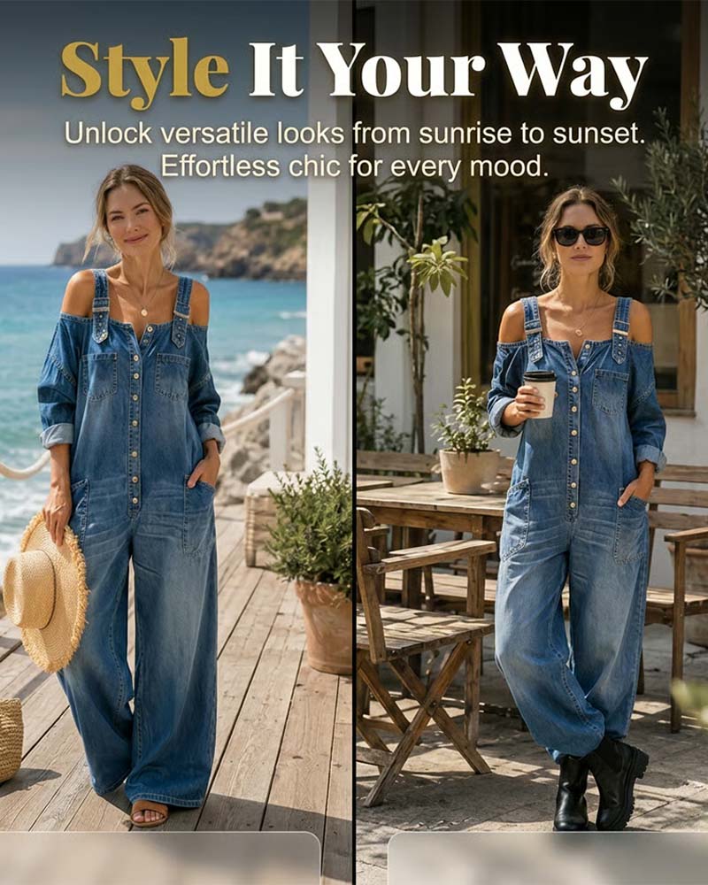 Jumpsuit Spagettiband Kall Axel Vida Ben Denim