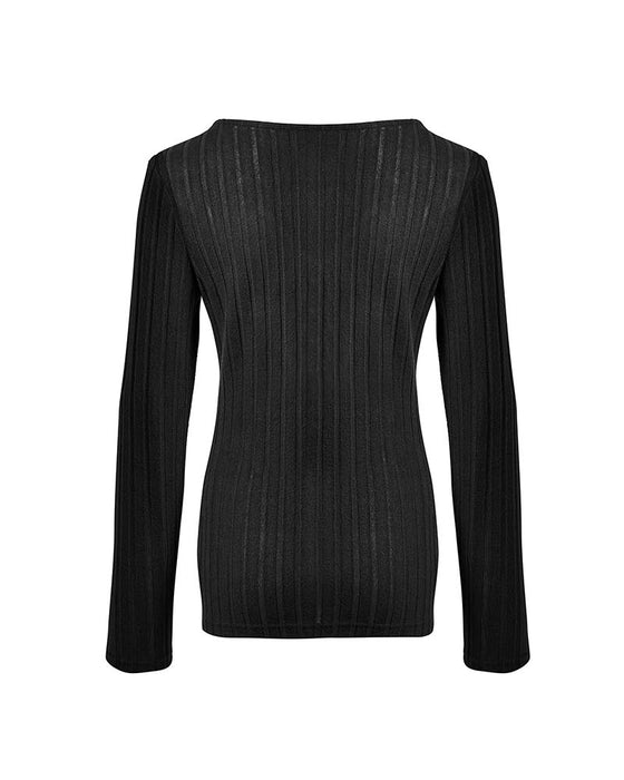 Blus V-Ringad Långärmad