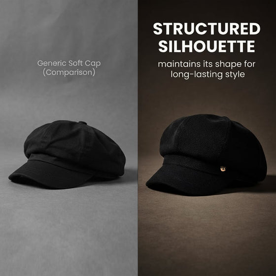 Brittisk Stil Newsboy-Keps