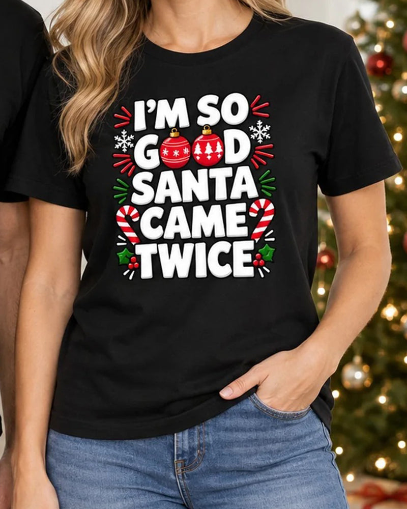 Jag Är Tomte Jul Par Grafisk T-Shirt