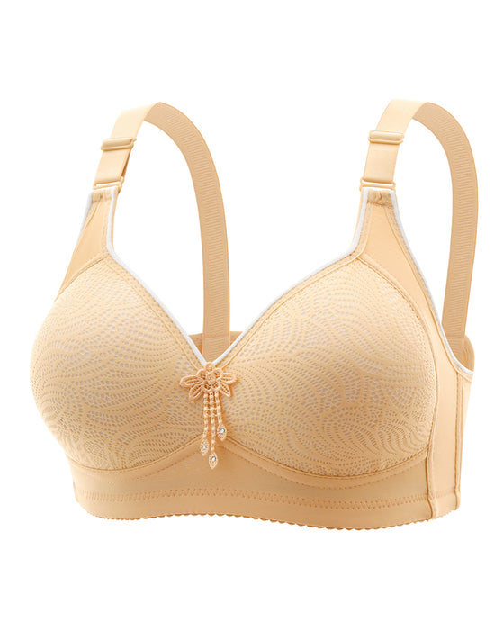 Sexig Blommig Bygel­Fri Bh