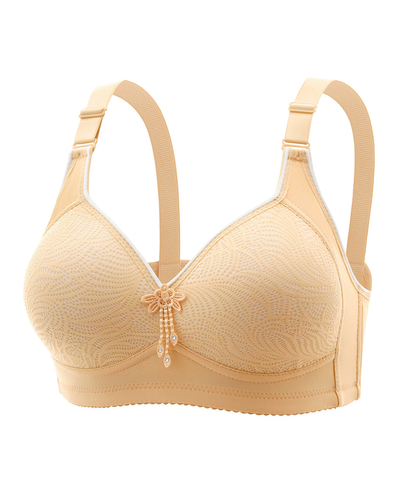 Sexig Blommig Bygel­Fri Bh