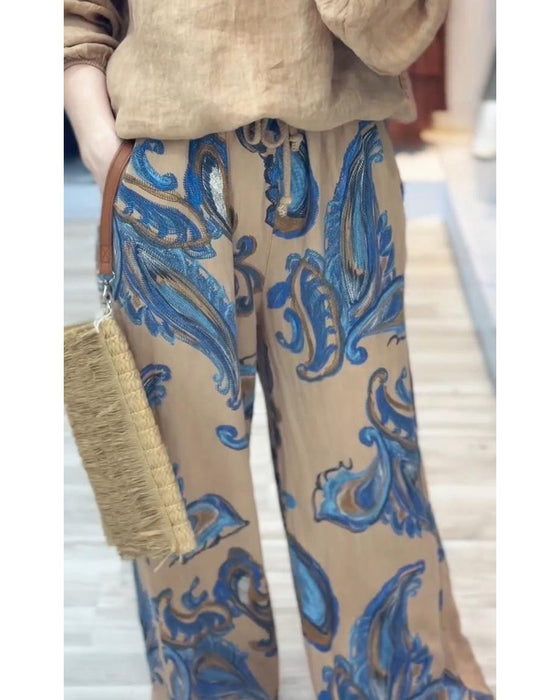 Långärmad casual tryckt set