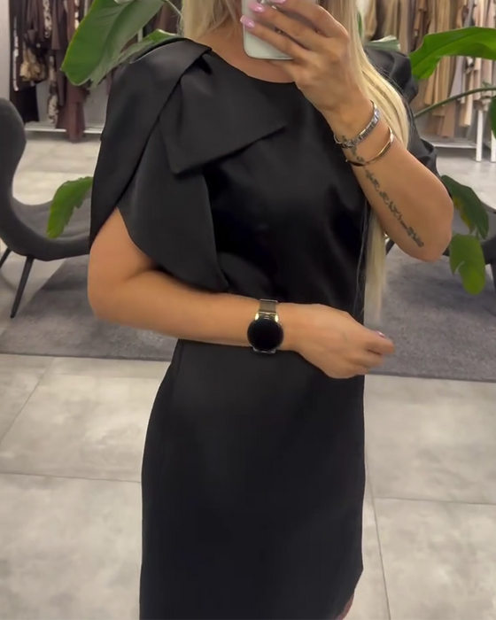 Klänning Bubbla Kortärmad Rundringning