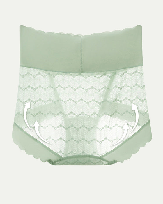 Andningsbara Sömlösa Höga Midjelinses Trosor