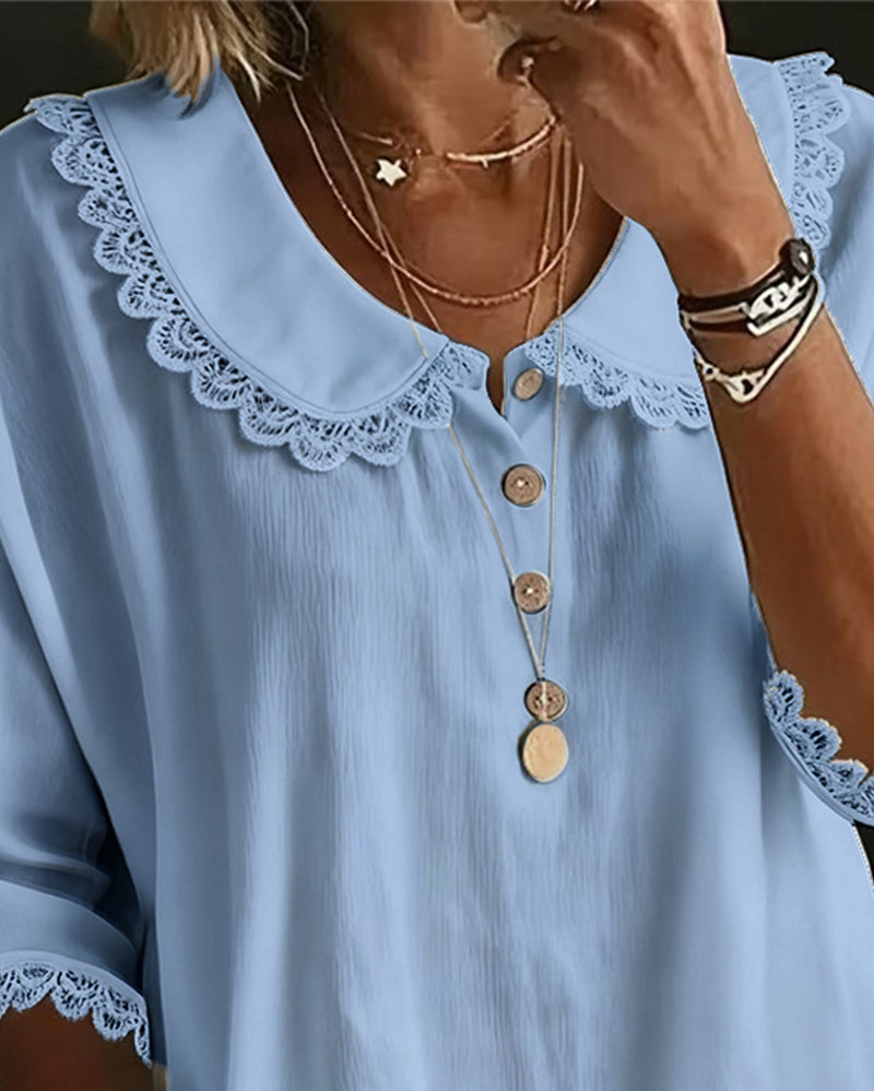 Blus Spetskantad Insydd Babykrage