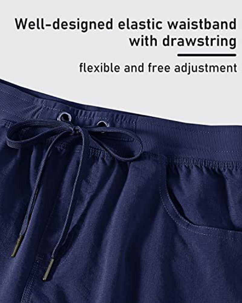 Kvinnors Shorts Snabbtorkande Cargoshorts Med Fickor
