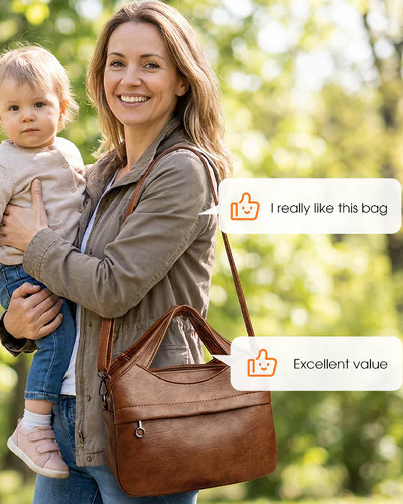 Väska Vintage Stor Kapacitet Crossbody