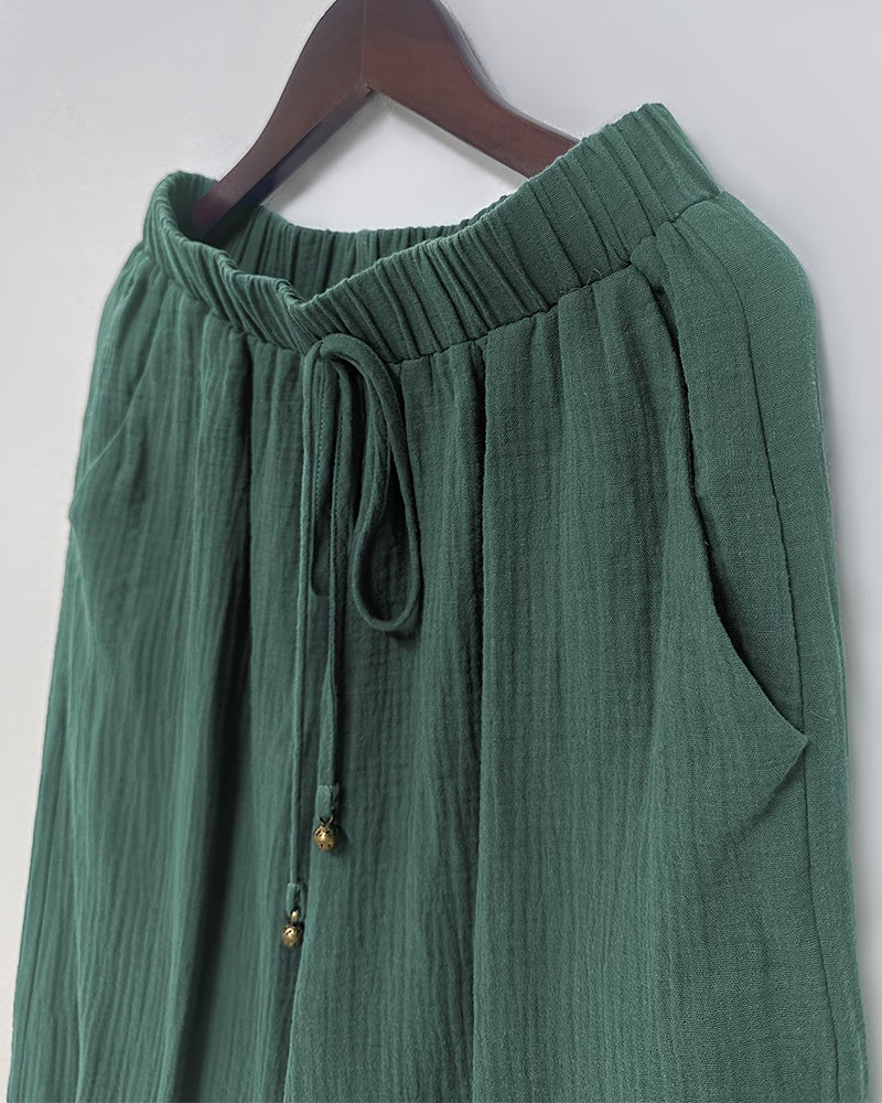 Byxor Casual Enfärgad Lykta