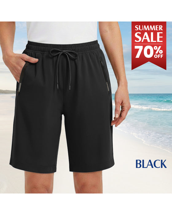 Shorts Elastisk Midja Dragsko Snabbtorkande