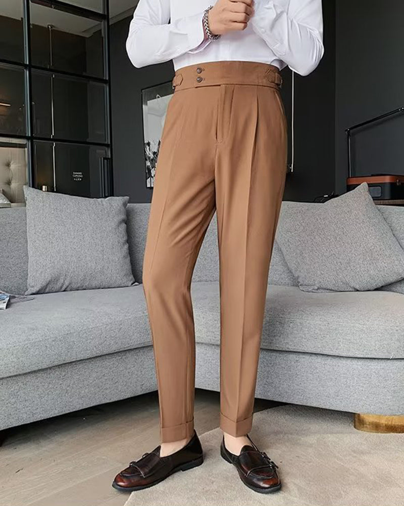 Herr Byxa Ficka Enfärgad Casual Klänning