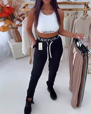 Byxor Magkontrollerande Och Höftlyftande Slim