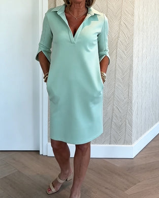 Klänning Slim Fit Kort Ärm Polo