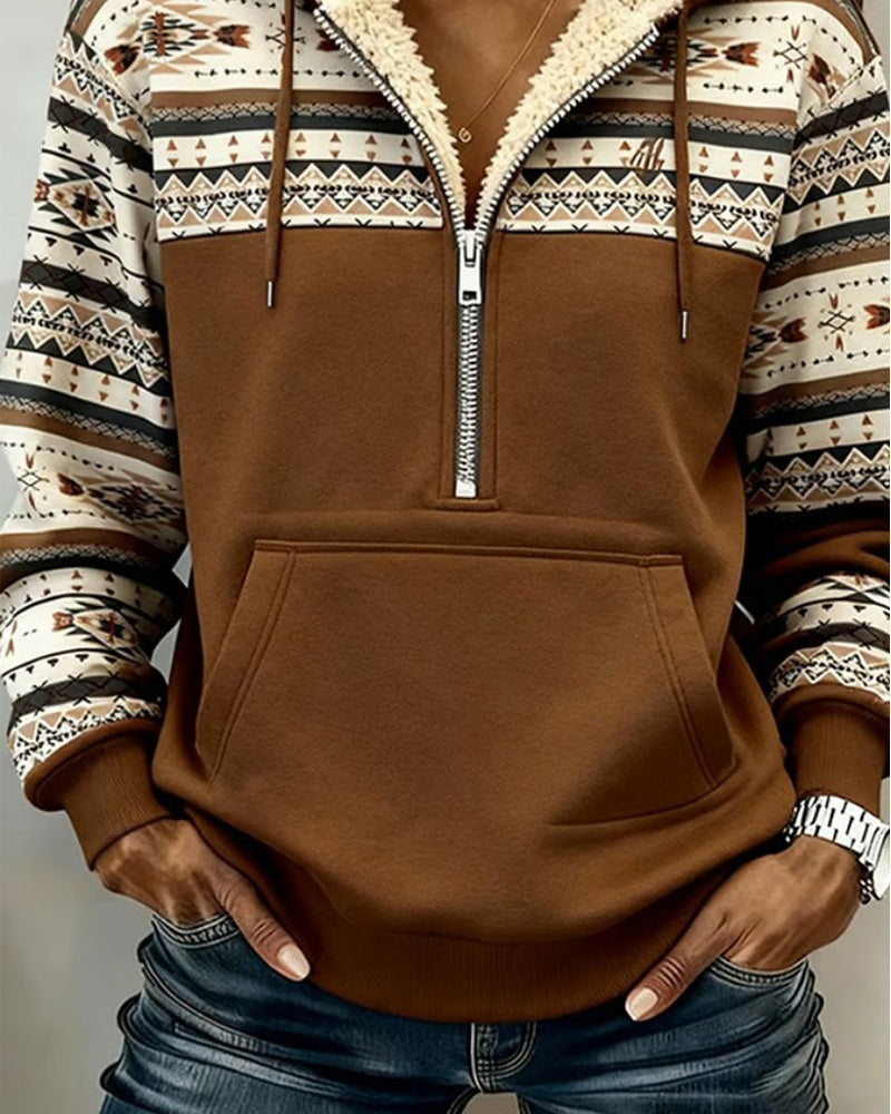 Mössa Avslappnad Med Huva Kontrast