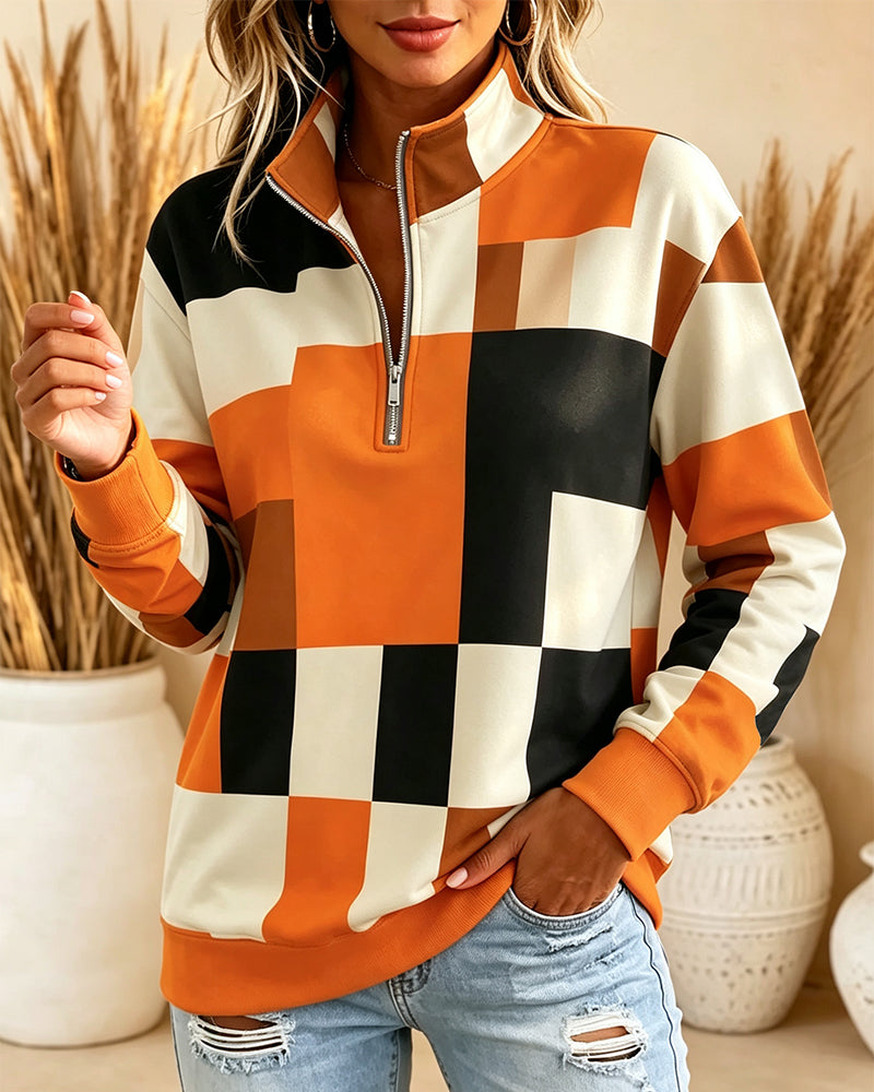 Sweatshirt Långärmad Ståndkrage