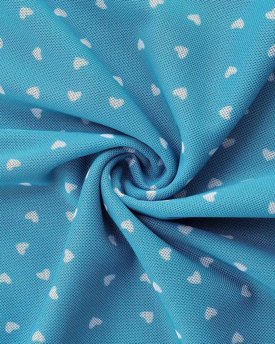 Topp V-Ringning Tryckt Chiffong