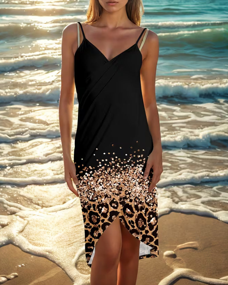 Dress Spagettiband Sexig Strand