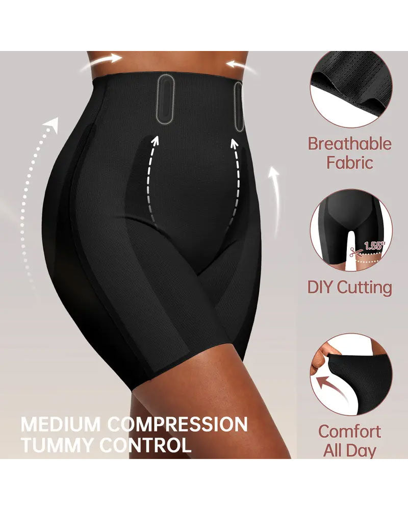 Magkontroll Shapewear Andningsbara Bekväma Shorts För Kvinnor Rumplyftande Body Shaper Shorts Höga Midjan Sömlösa Gördel Under Klänning