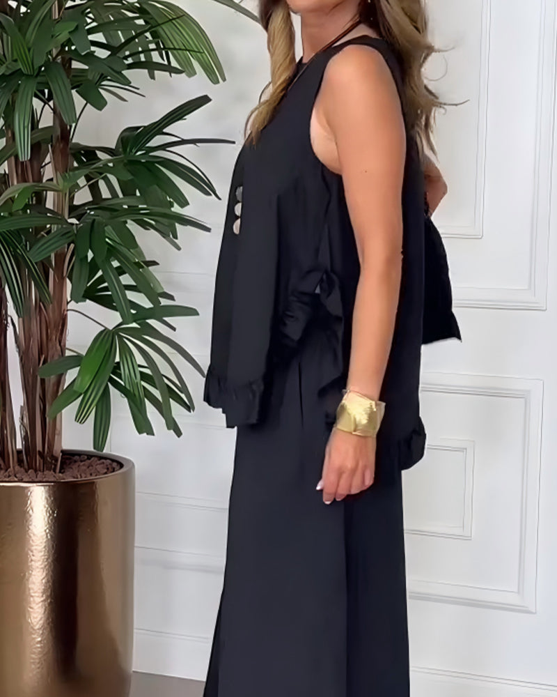 Blus Ärmlös Spetskant Camisole