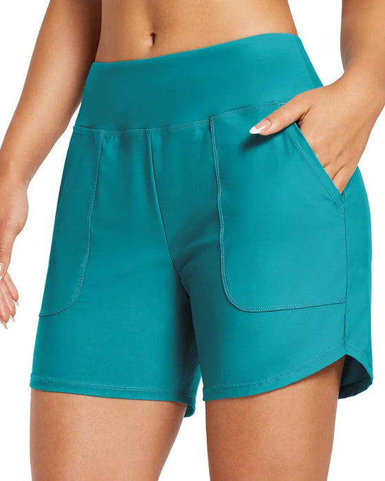Shorts Hög Midja Split Sportig Casual