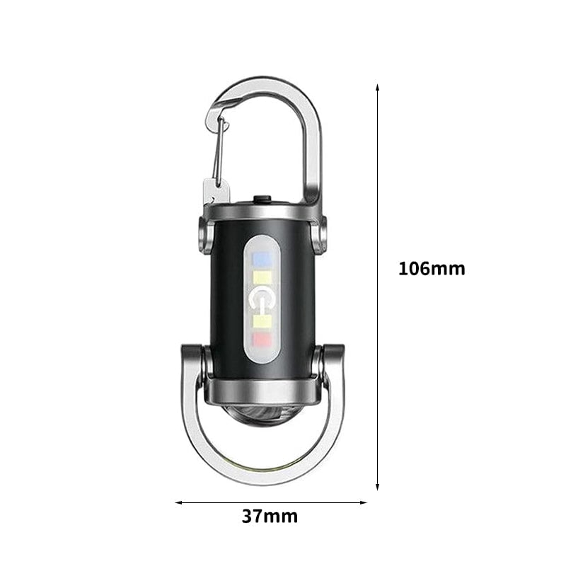 Uppladdningsbar Mini Ficklampa Nyckelring