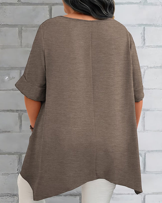 T-Shirt Lössittande Sidficka