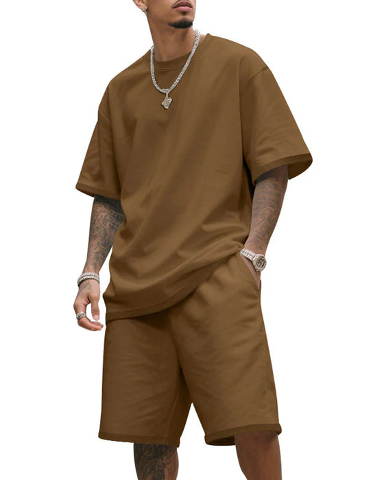 Set Kort Ärm Shorts Två Del