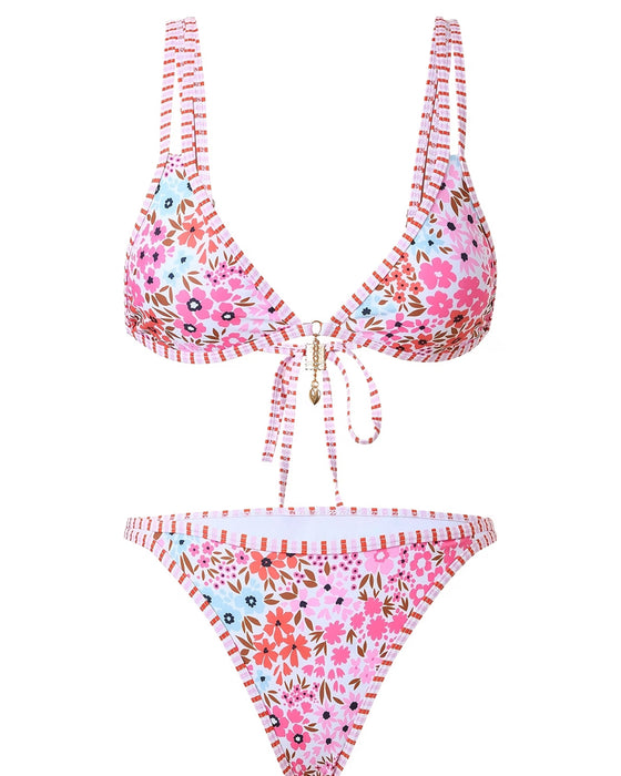 Bikini Sexig Blommig