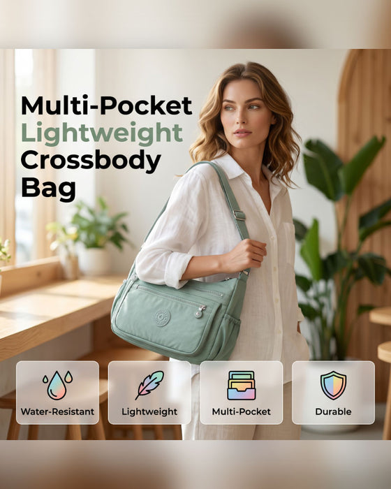 ⌛ Tidsbegränsat Erbjudande – Lätt Vattenavvisande Crossbody Väska 👜