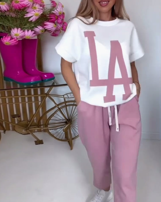 Sätt Casual Letter Print Sports
