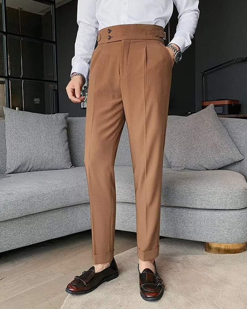Herr Byxa Ficka Enfärgad Casual Klänning