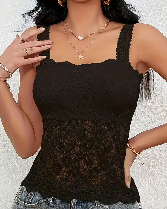 Camis Topp Enfärgad Bandeau
