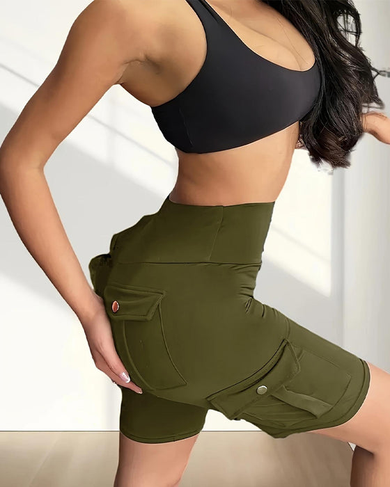Leggings Enkelspänne Enfärgad Yoga