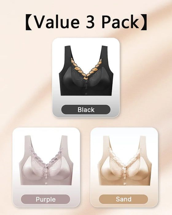 Bh Framknäppning Satäng Spets