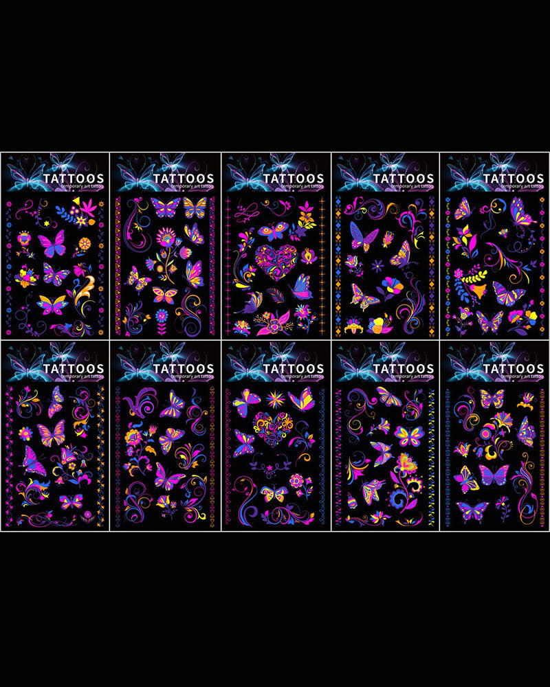 Fluorescerande Tatueringklistermärken