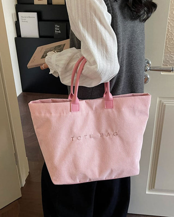 Väska Bokstavstryck Tote