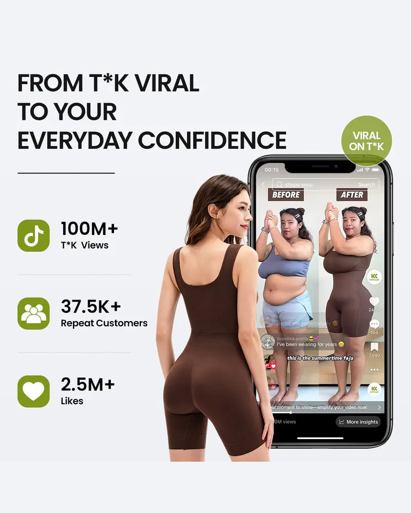 Magkontrollerande och Rumplyftande Faja Bodysuit