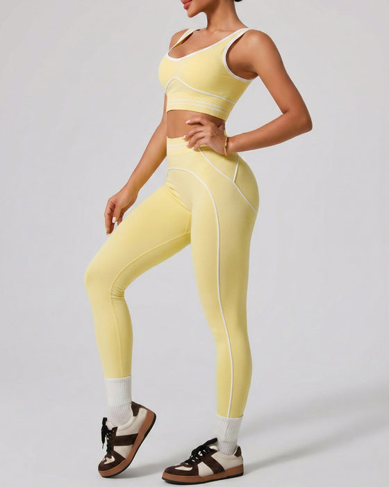 Set Sport Tank Hög Midja Yoga