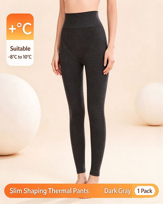 Leggings Enfärgad Hög Midja