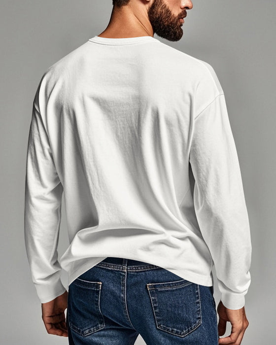 Topp Andningsbar Pullover Långärmad Herr