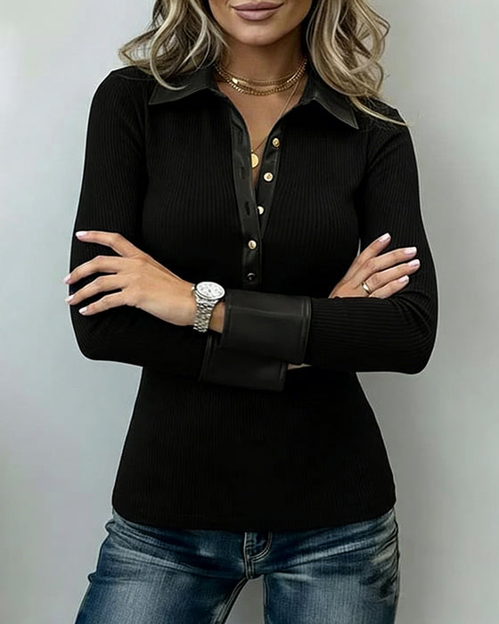 Topp Knappfram PU Insats