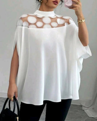 Blus Off-shoulder Fladdermusärm Elegant