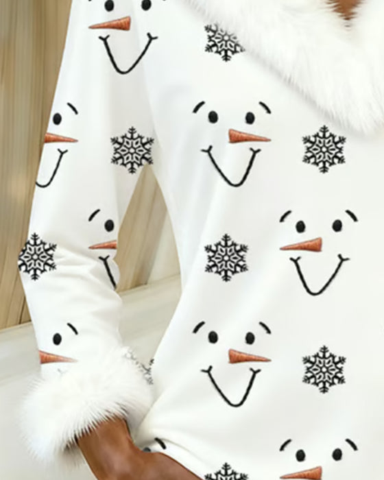 Topp Moderiktig Tryckt Pälskrage