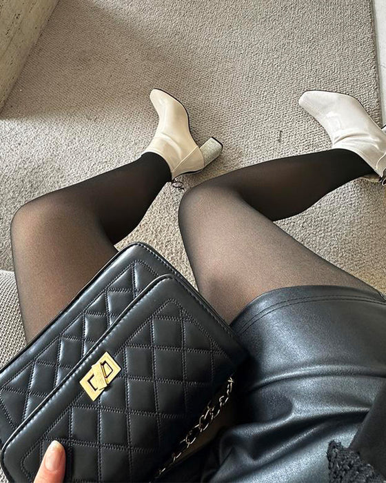 Byxor Svarta Åtsittande Bara Ben