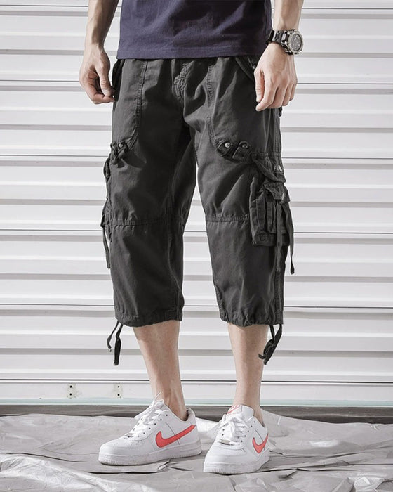 Byxor Fickor Många Casual Cargo