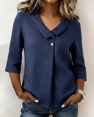 Blus Slag Knapp Babydoll