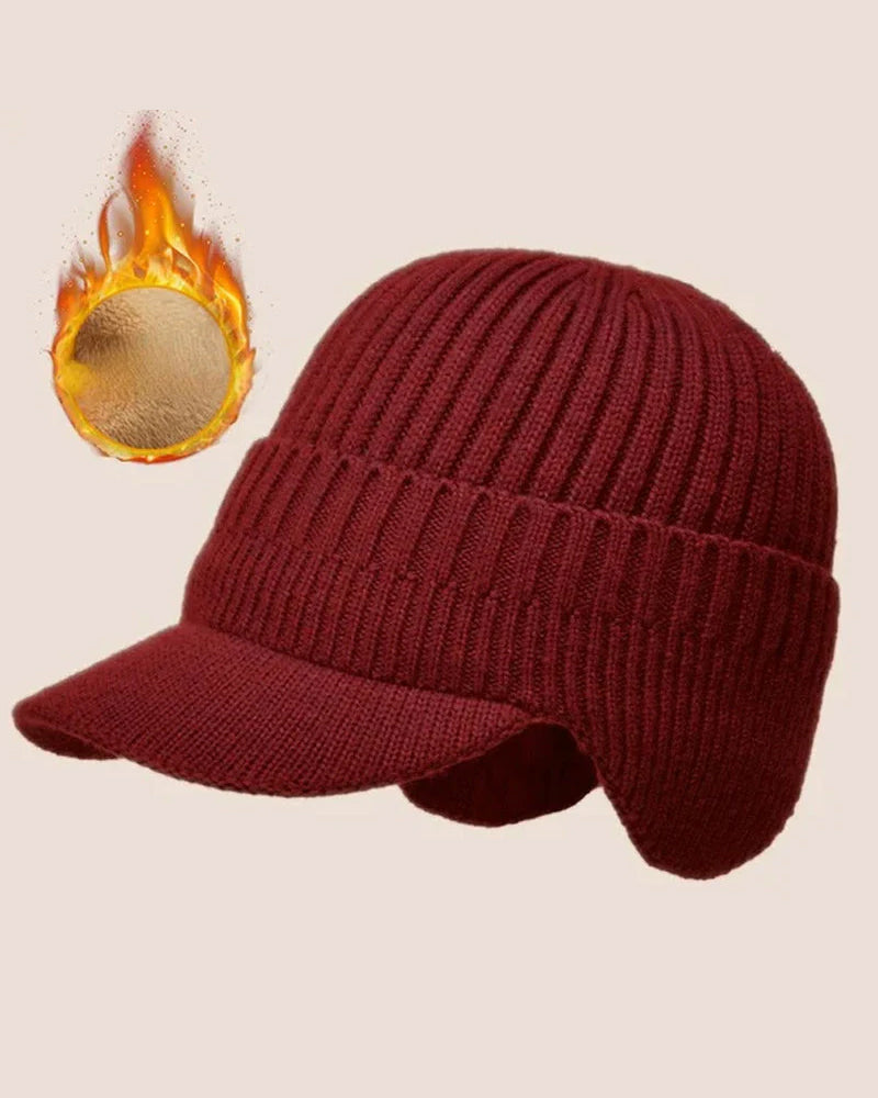 Hatt Utomhus Ridning Elastisk Varm Öronskydd Stickad