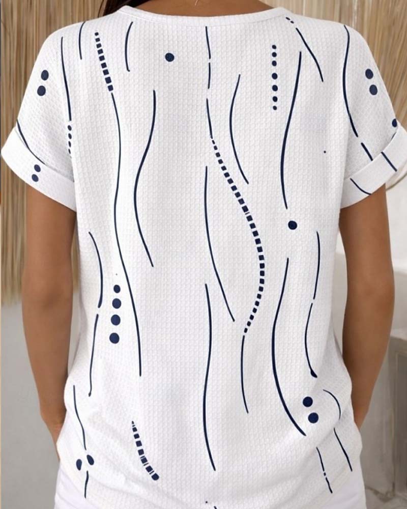T-Shirt Rund Hals Kortärmad