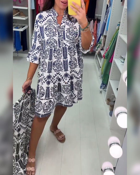 Klänning Fashion Street-tryck